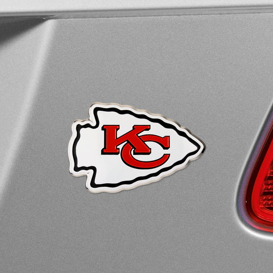 Kansas City Chiefs Heavy Duty Aluminum Embossed Color Emblem