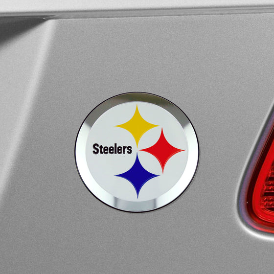 Pittsburgh Steelers Heavy Duty Aluminum Embossed Color Emblem