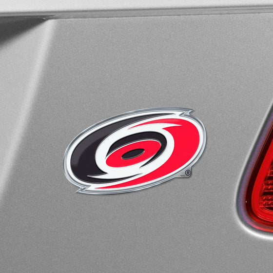 Carolina Hurricanes Heavy Duty Aluminum Embossed Color Emblem