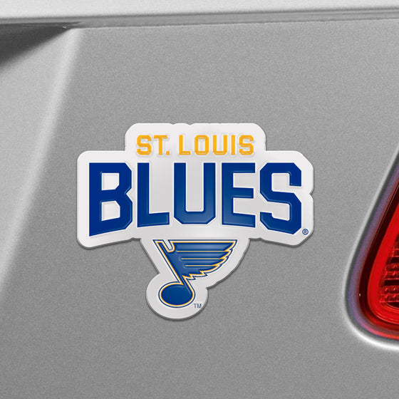 St. Louis Blues Heavy Duty Aluminum Embossed Color Emblem