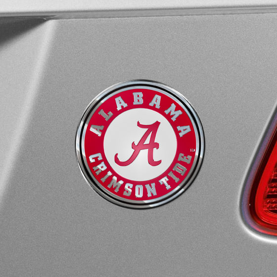 Alabama Crimson Tide Heavy Duty Aluminum Embossed Color Emblem