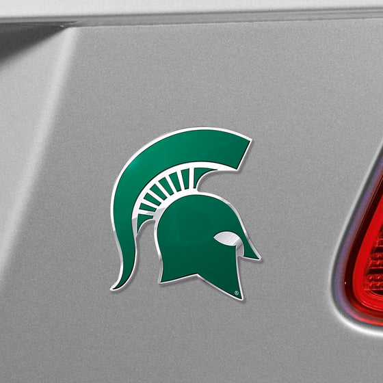 Michigan State Spartans Heavy Duty Aluminum Embossed Color Emblem