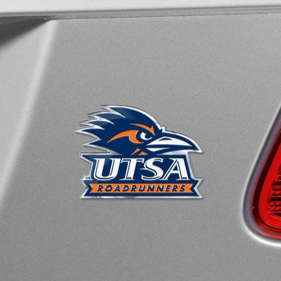 UTSA Roadrunners Heavy Duty Aluminum Embossed Color Emblem