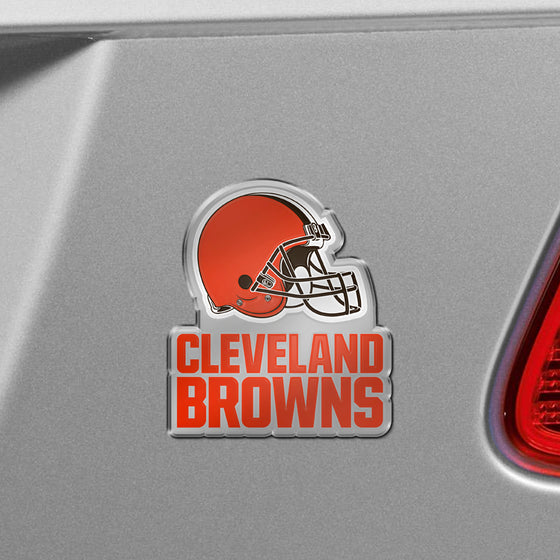 Cleveland Browns Heavy Duty Aluminum Embossed Color Emblem - Alternate