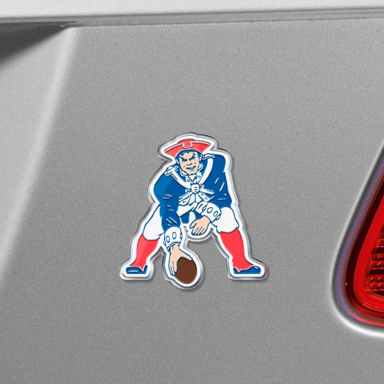 New England Patriots Heavy Duty Aluminum Embossed Color Emblem - Alternate