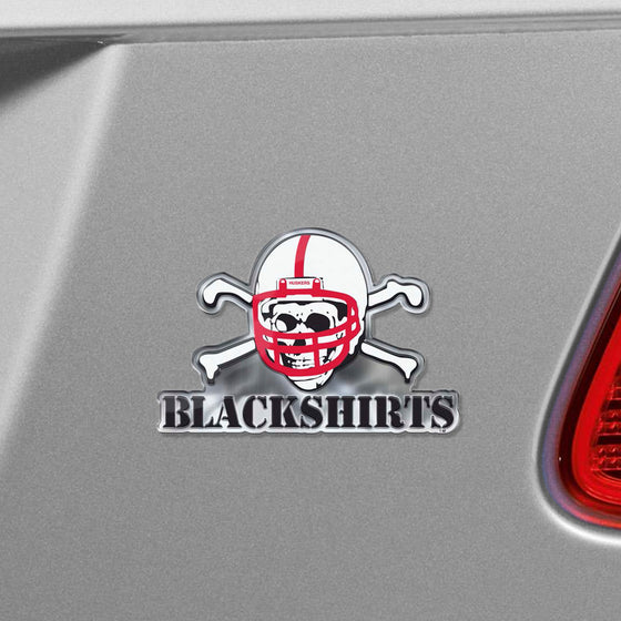 Nebraska Cornhuskers Heavy Duty Aluminum Embossed Color Emblem - Alternate