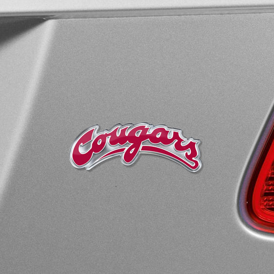 Washington State Cougars Heavy Duty Aluminum Embossed Color Emblem - Alternate