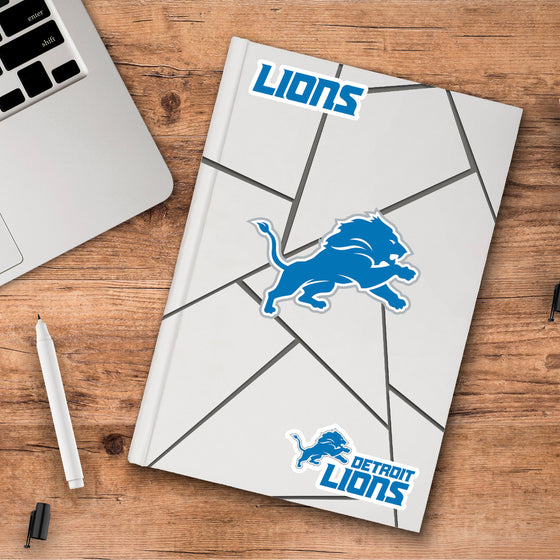 Detroit Lions 3 Piece Decal Sticker Set