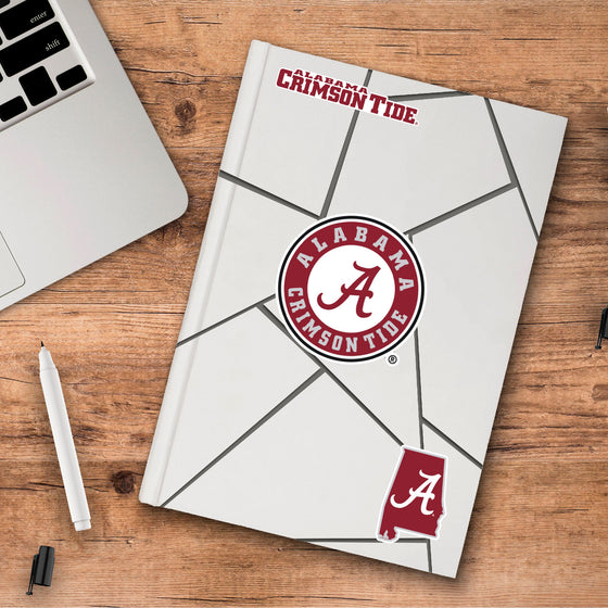 Alabama Crimson Tide 3 Piece Decal Sticker Set