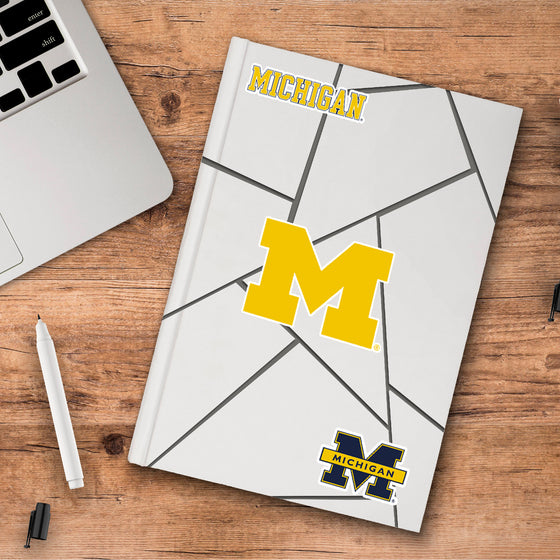 Michigan Wolverines 3 Piece Decal Sticker Set