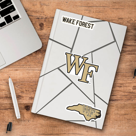 Wake Forest Demon Deacons 3 Piece Decal Sticker Set