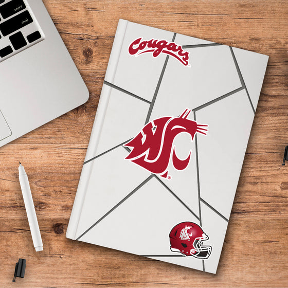 Washington State Cougars 3 Piece Decal Sticker Set