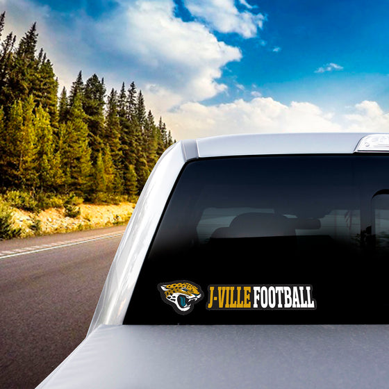 Jacksonville Jaguars 2 Piece Team Slogan Decal Sticker Set