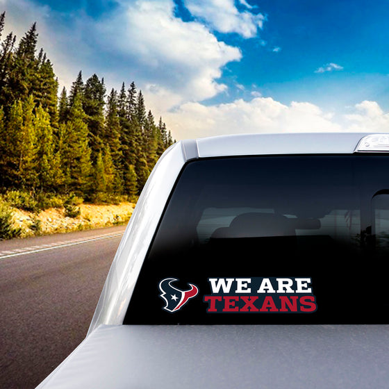 Houston Texans 2 Piece Team Slogan Decal Sticker Set