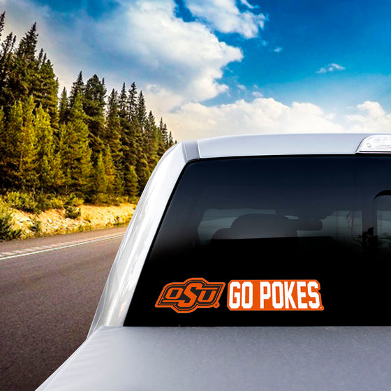 Oklahoma State Cowboys 2 Piece Team Slogan Decal Sticker Set