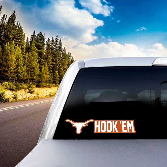 Texas Longhorns 2 Piece Team Slogan Decal Sticker Set