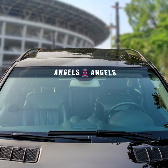 Los Angeles Angels Sun Stripe Windshield Decal 3.25 in. x 34 in.