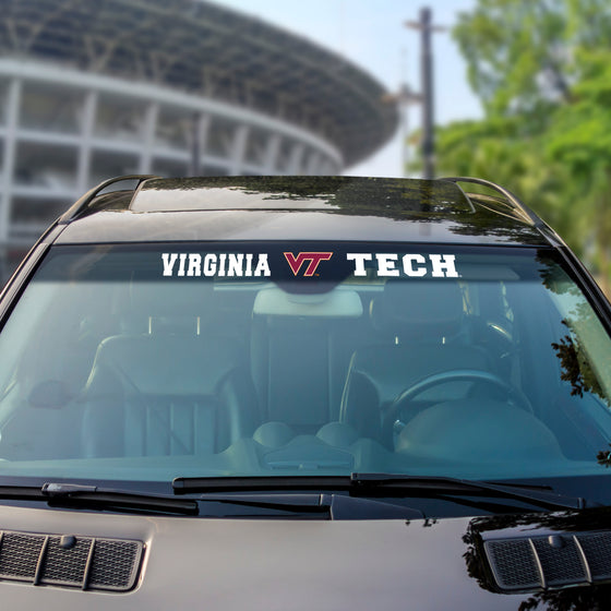 Virginia Tech Hokies Sun Stripe Windshield Decal 3.25 in. x 34 in.