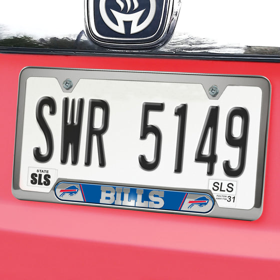 Buffalo Bills Embossed License Plate Frame, 6.25in x 12.25in