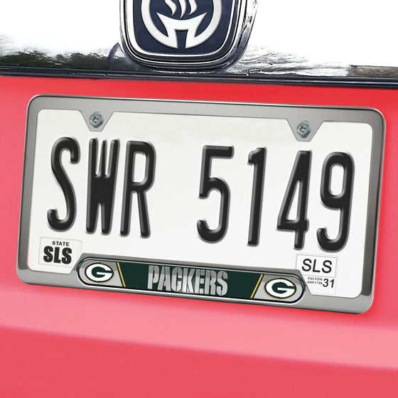 Green Bay Packers Embossed License Plate Frame, 6.25in x 12.25in