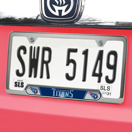 Tennessee Titans Embossed License Plate Frame, 6.25in x 12.25in