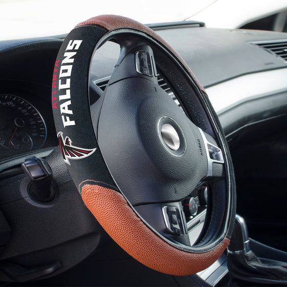Atlanta Falcons Football Grip Steering Wheel Cover 15" Diameter