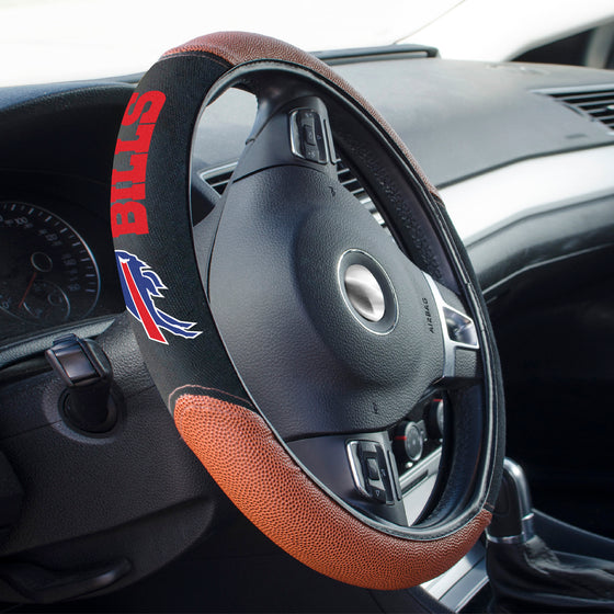 Buffalo Bills Football Grip Steering Wheel Cover 15" Diameter