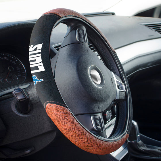 Detroit Lions Football Grip Steering Wheel Cover 15" Diameter