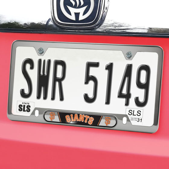 San Francisco Giants Embossed License Plate Frame, 6.25in x 12.25in