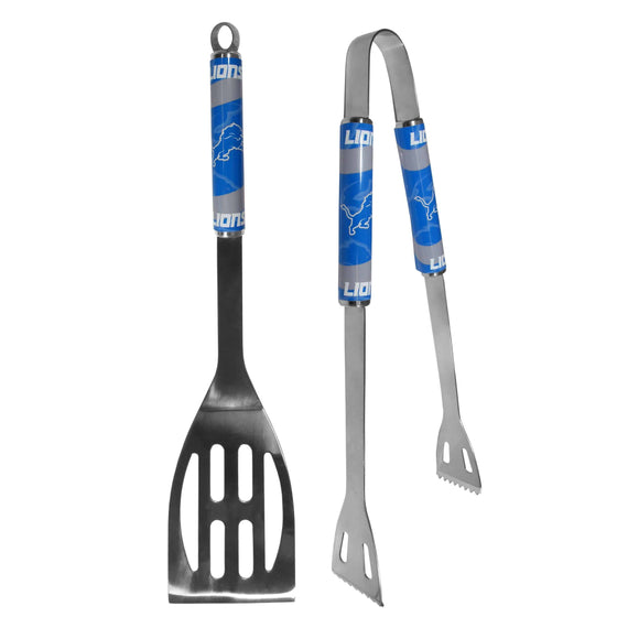 Detroit Lions 2 pc Steel BBQ Tool Set (SSKG) - 757 Sports Collectibles