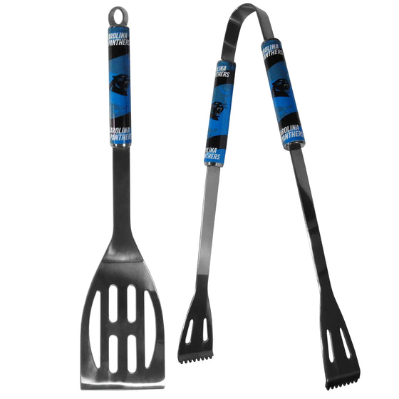 Carolina Panthers 2 pc Steel BBQ Tool Set (SSKG) - 757 Sports Collectibles