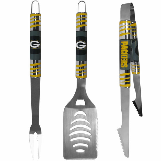 Green Bay Packers 3 pc Tailgater BBQ Set (SSKG) - 757 Sports Collectibles