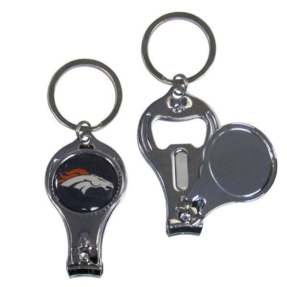 Denver Broncos Nail Care/Bottle Opener Key Chain (SSKG) - 757 Sports Collectibles