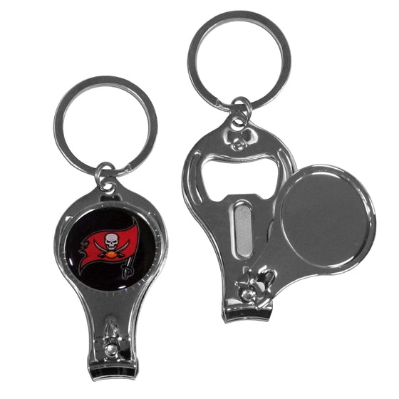 Tampa Bay Buccaneers Nail Care/Bottle Opener Key Chain (SSKG) - 757 Sports Collectibles