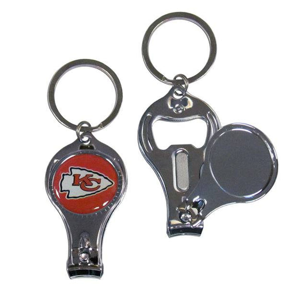 Kansas City Chiefs Nail Care/Bottle Opener Key Chain (SSKG) - 757 Sports Collectibles