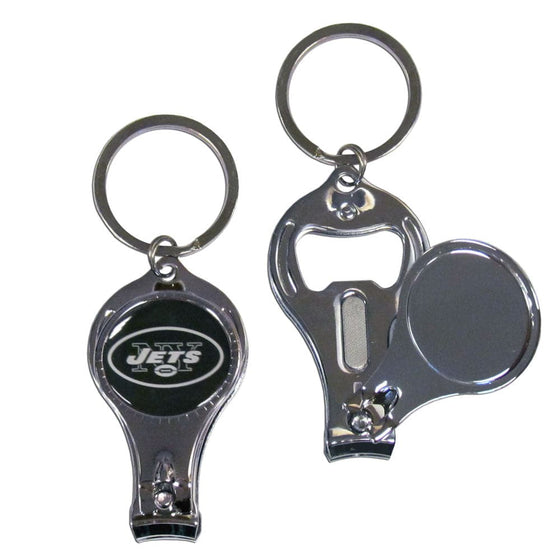 New York Jets Nail Care/Bottle Opener Key Chain (SSKG) - 757 Sports Collectibles