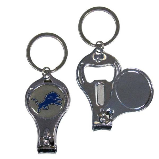 Detroit Lions Nail Care/Bottle Opener Key Chain (SSKG) - 757 Sports Collectibles