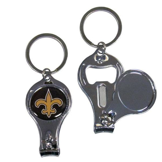 New Orleans Saints Nail Care/Bottle Opener Key Chain (SSKG) - 757 Sports Collectibles