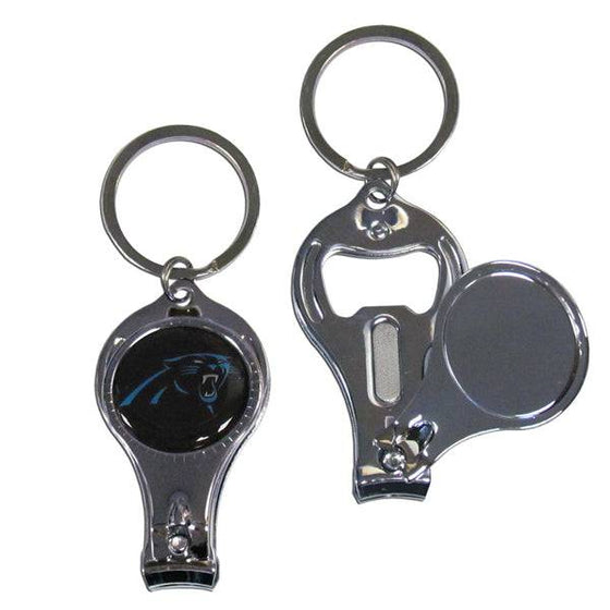 Carolina Panthers Nail Care/Bottle Opener Key Chain (SSKG) - 757 Sports Collectibles