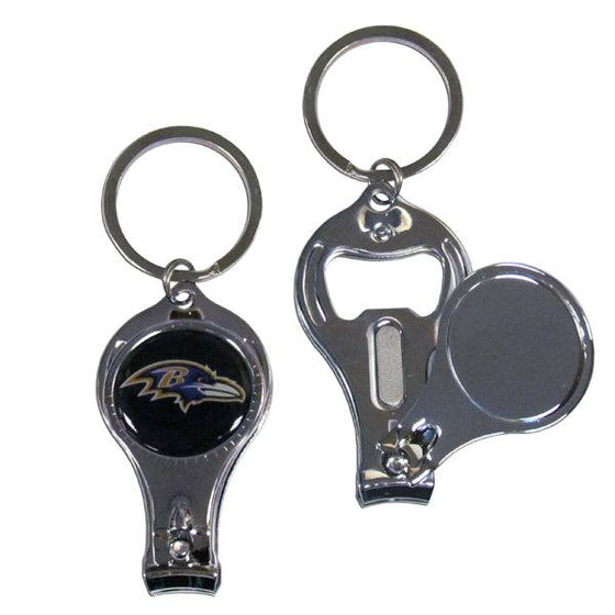 Baltimore Ravens Nail Care/Bottle Opener Key Chain (SSKG) - 757 Sports Collectibles