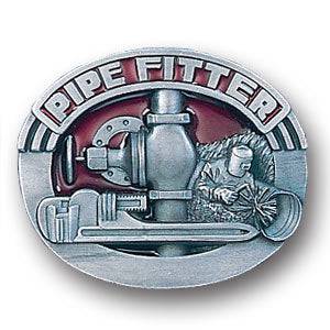 Pipe Fitter Enameled Belt Buckle (SSKG) - 757 Sports Collectibles