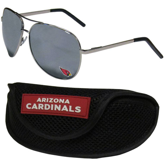 Arizona Cardinals Aviator Sunglasses and Sports Case (SSKG) - 757 Sports Collectibles