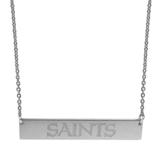 New Orleans Saints Bar Necklace (SSKG) - 757 Sports Collectibles