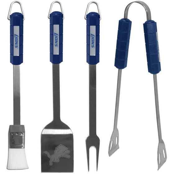 Detroit Lions 4 pc BBQ Set (SSKG) - 757 Sports Collectibles