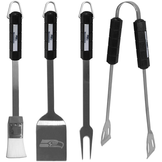 Seattle Seahawks 4 pc BBQ Set (SSKG) - 757 Sports Collectibles