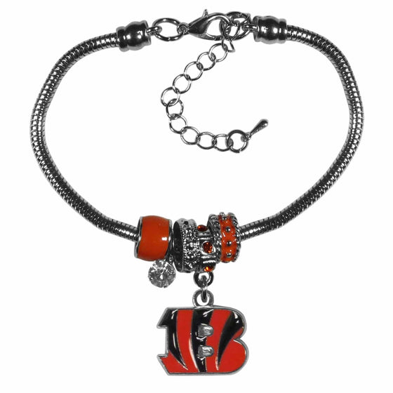 Cincinnati Bengals Euro Bead Bracelet (SSKG) - 757 Sports Collectibles