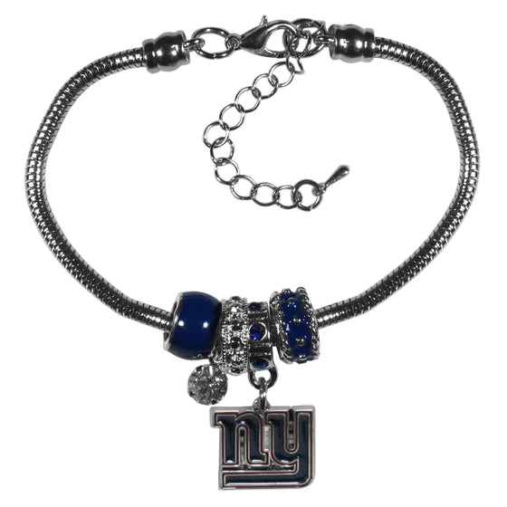 New York Giants Euro Bead Bracelet (SSKG) - 757 Sports Collectibles