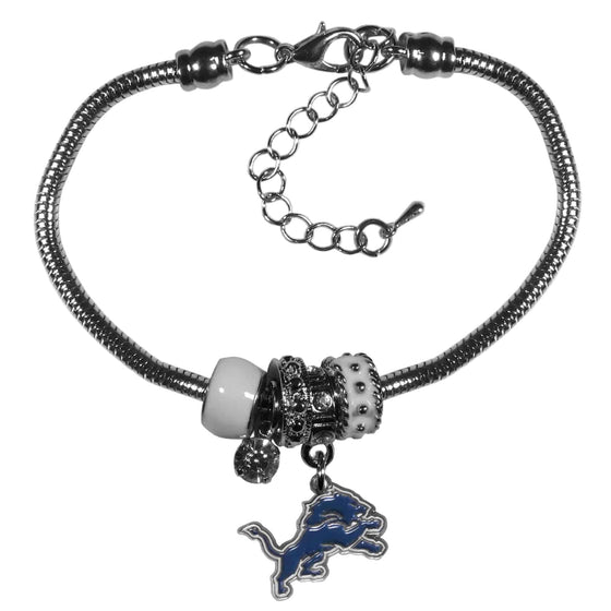 Detroit Lions Euro Bead Bracelet (SSKG) - 757 Sports Collectibles