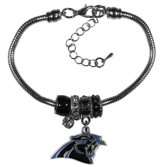 Carolina Panthers Euro Bead Bracelet (SSKG) - 757 Sports Collectibles