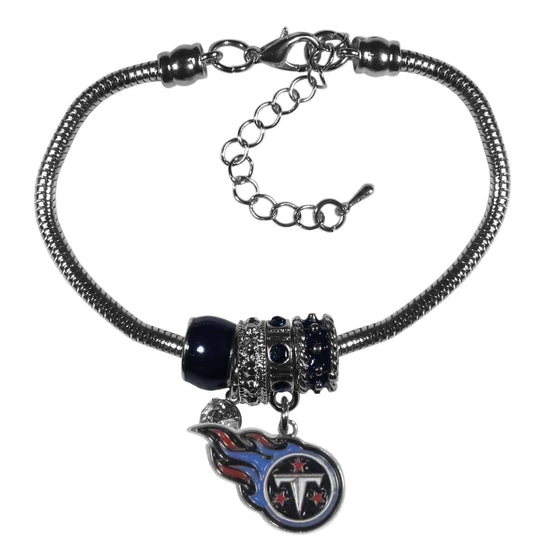 Tennessee Titans Euro Bead Bracelet (SSKG) - 757 Sports Collectibles